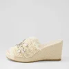 Pitchy Beige Synthetic Raffia Espadrilles