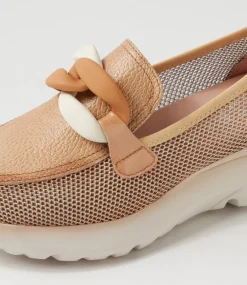 Polinesia 13 Desert Mesh Leather Loafers