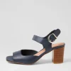 Preezy Navy Leather Sandals