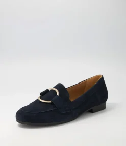 Quinn Dark Blue Suede Brogues