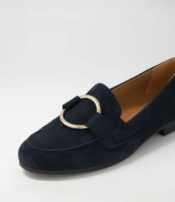 Quinn Dark Blue Suede Brogues