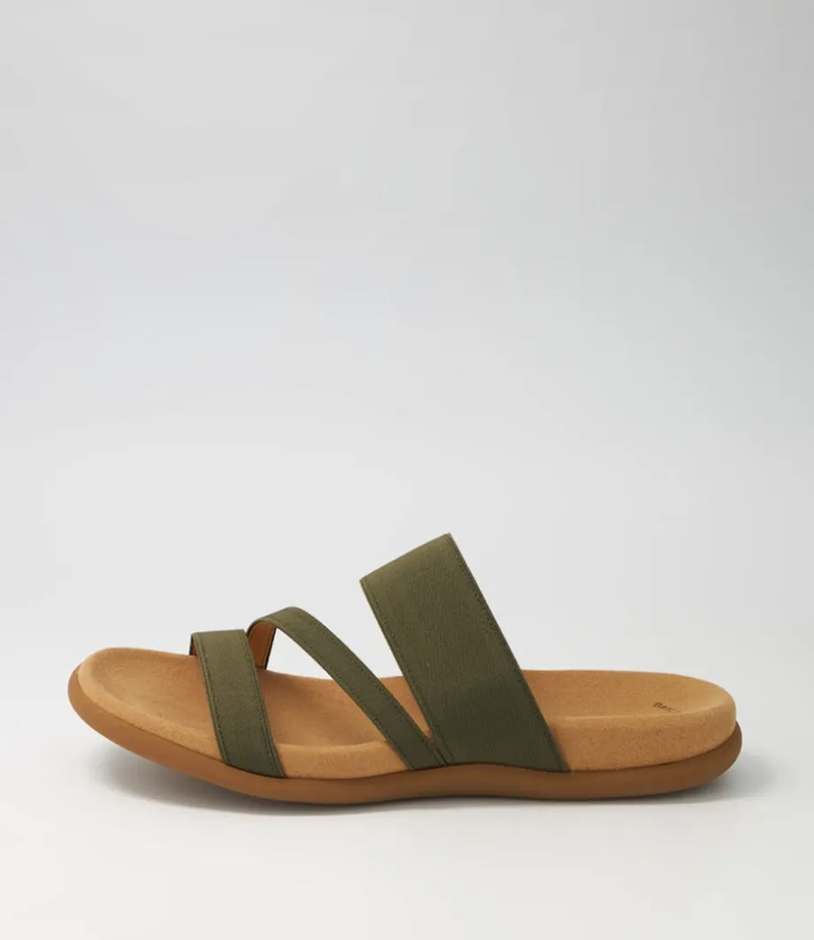 Rachie Olive Elastic Sandals
