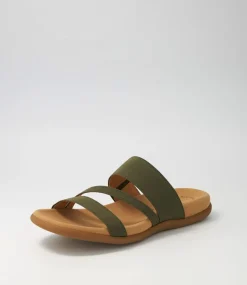 Rachie Olive Elastic Sandals