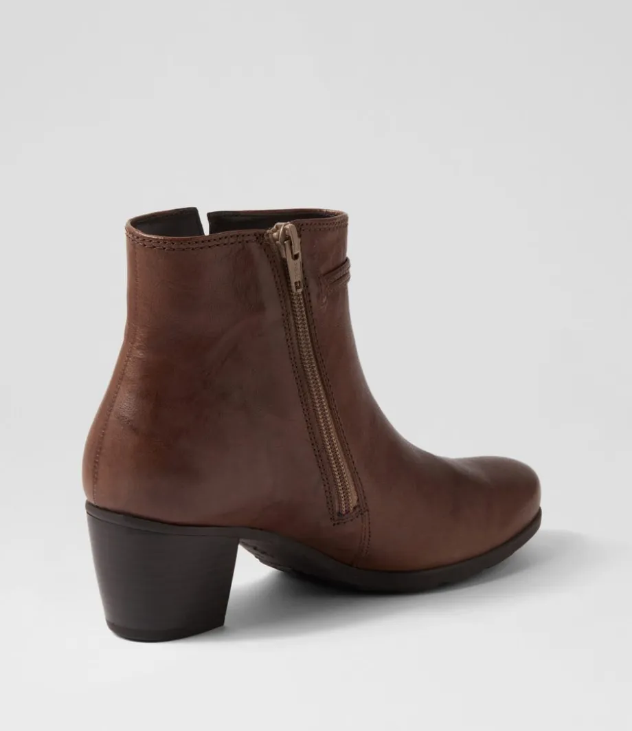 Rena Mohair Leather Ankle Boots