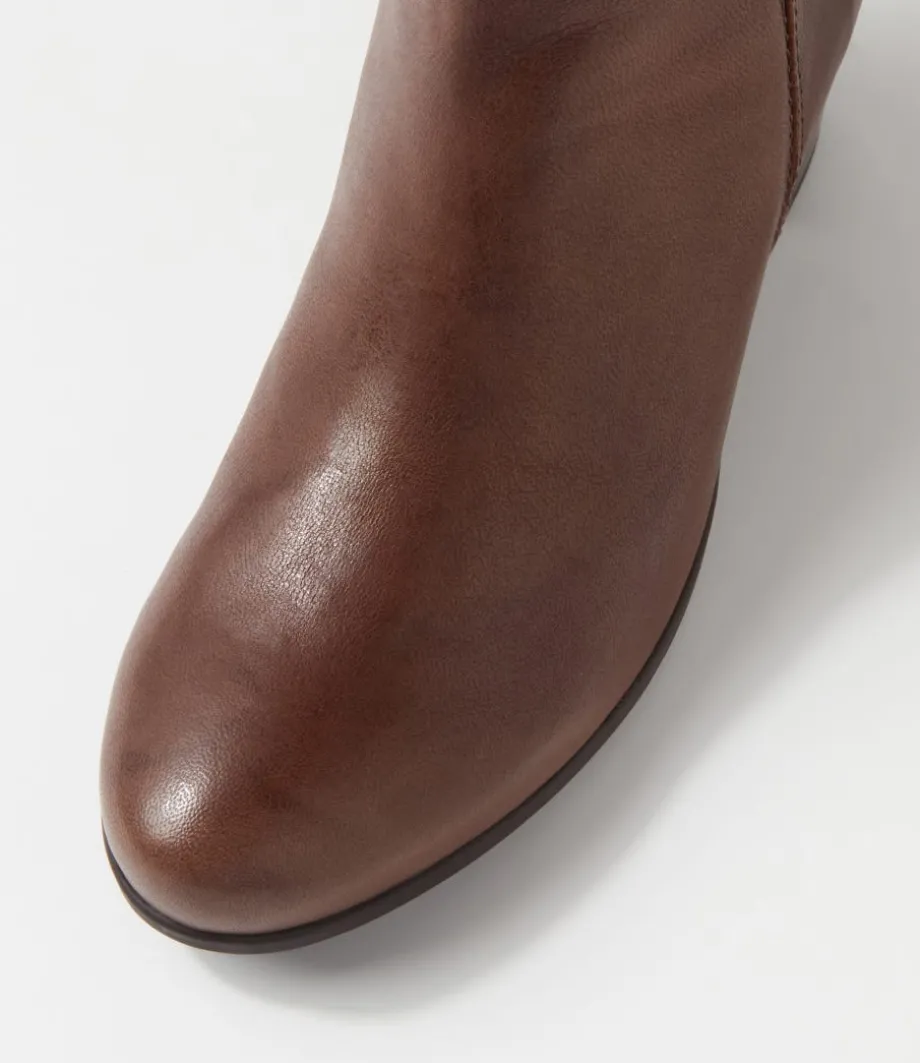 Rena Mohair Leather Ankle Boots
