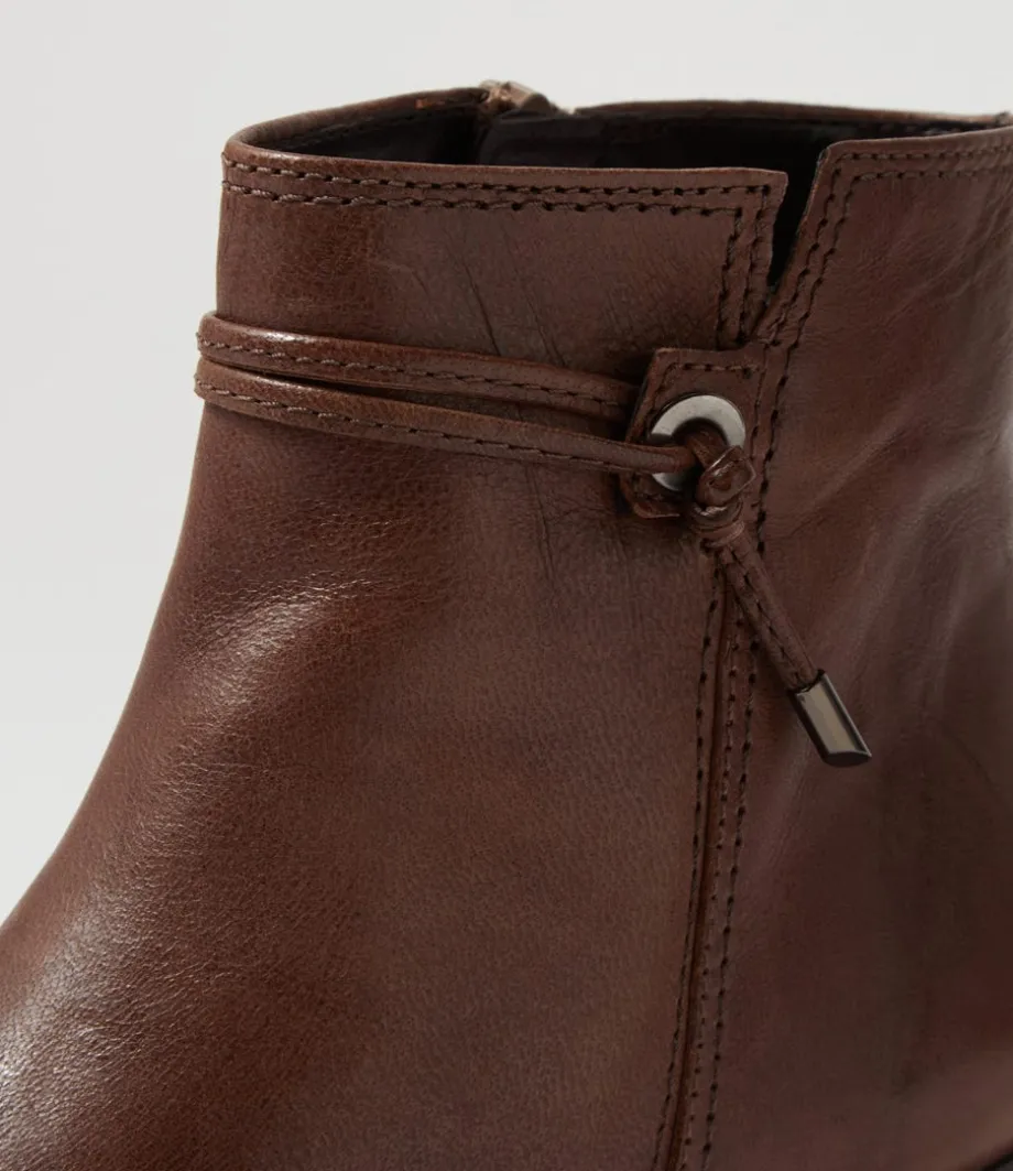 Rena Mohair Leather Ankle Boots