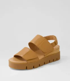 Rillow Tan Leather Sandals