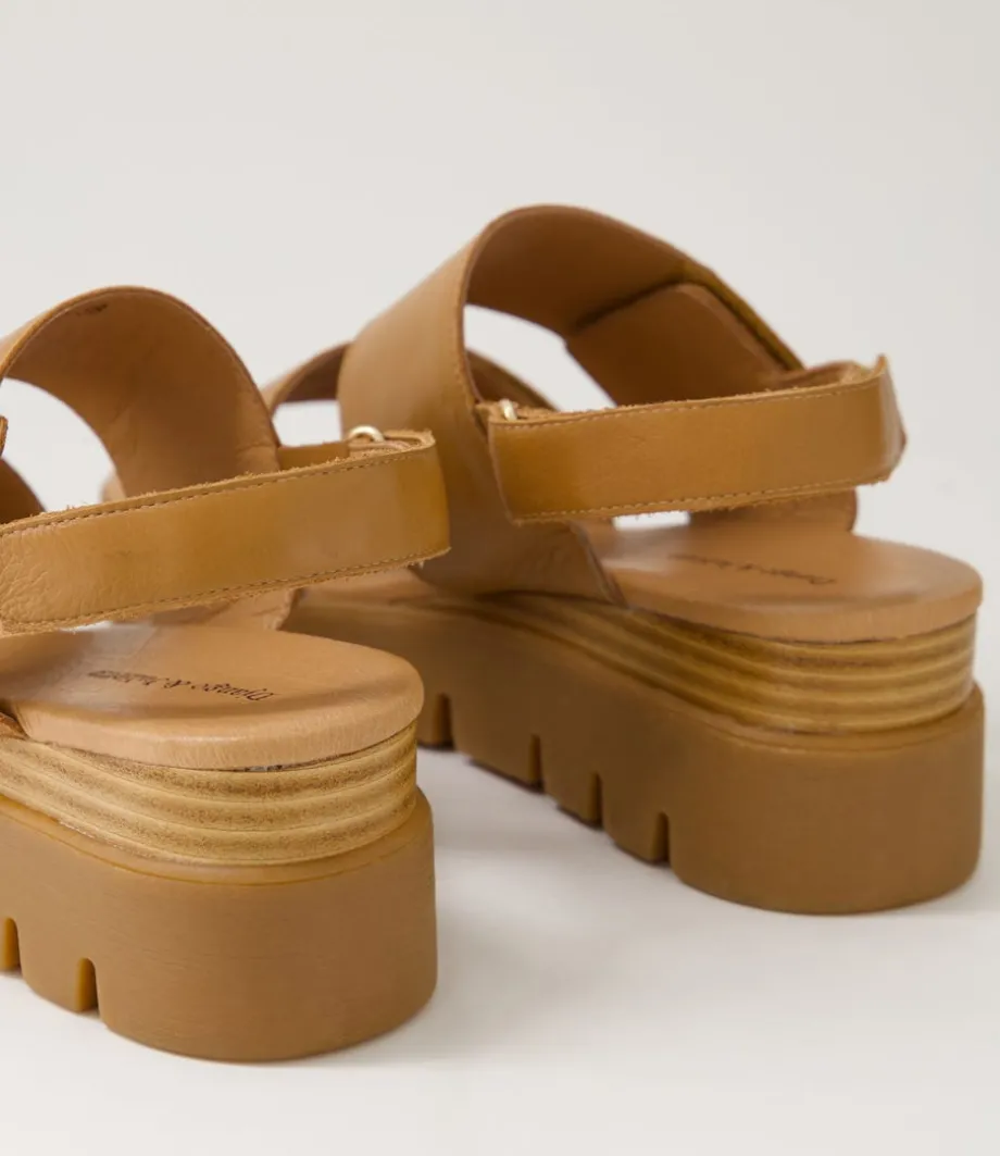 Rillow Tan Leather Sandals