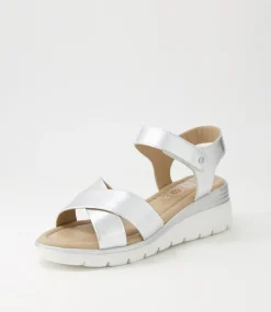 Rimini 32 Silver Leather Sandals