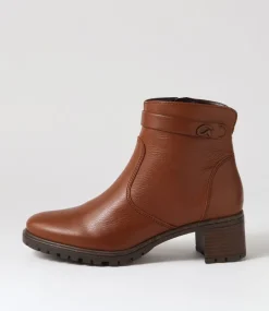 Ronda 11 Nut Leather Ankle Boots