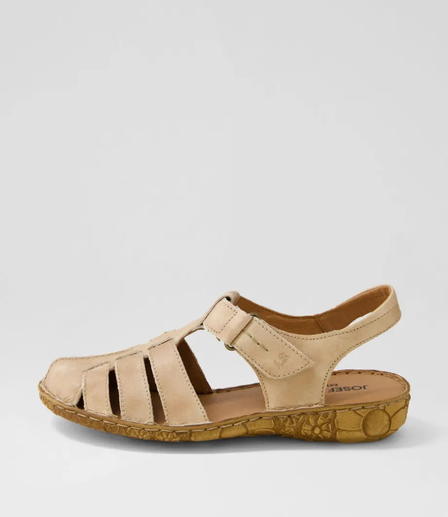 Rosalie 48 Creme Leather Flat Shoes