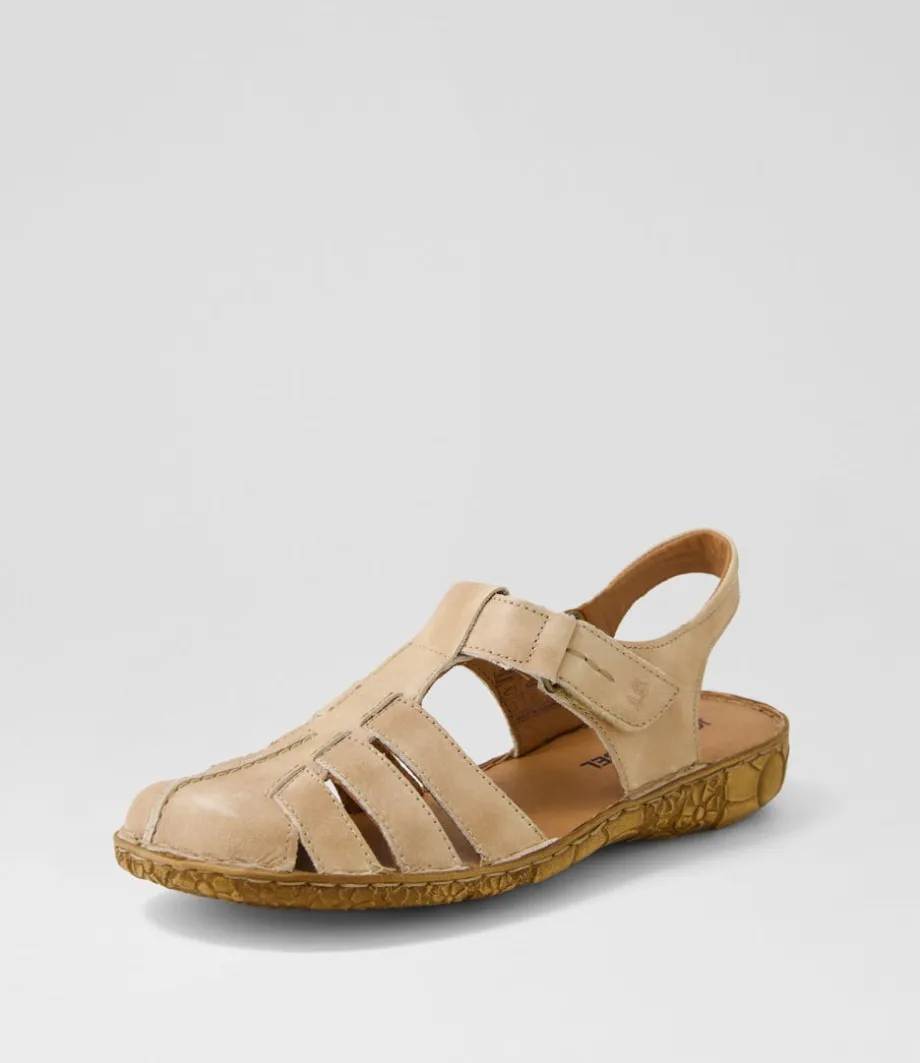 Rosalie 48 Creme Leather Flat Shoes