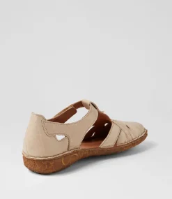 Rosalie 29 Creme Leather Flat Shoes