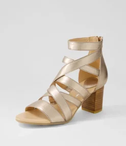 Sadals Champagne Leather Sandals