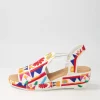 Sahirah Bright Multi Fabric Sandals
