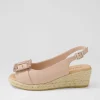 Saloso Rose Leather Buckle Sandals