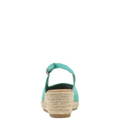 Saniarly Light Emerald Rope Leather Sandals