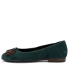 Sardinia 09 Peacock Suede Ballet Flats