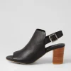 Sauda Black Natural Leather Sandals