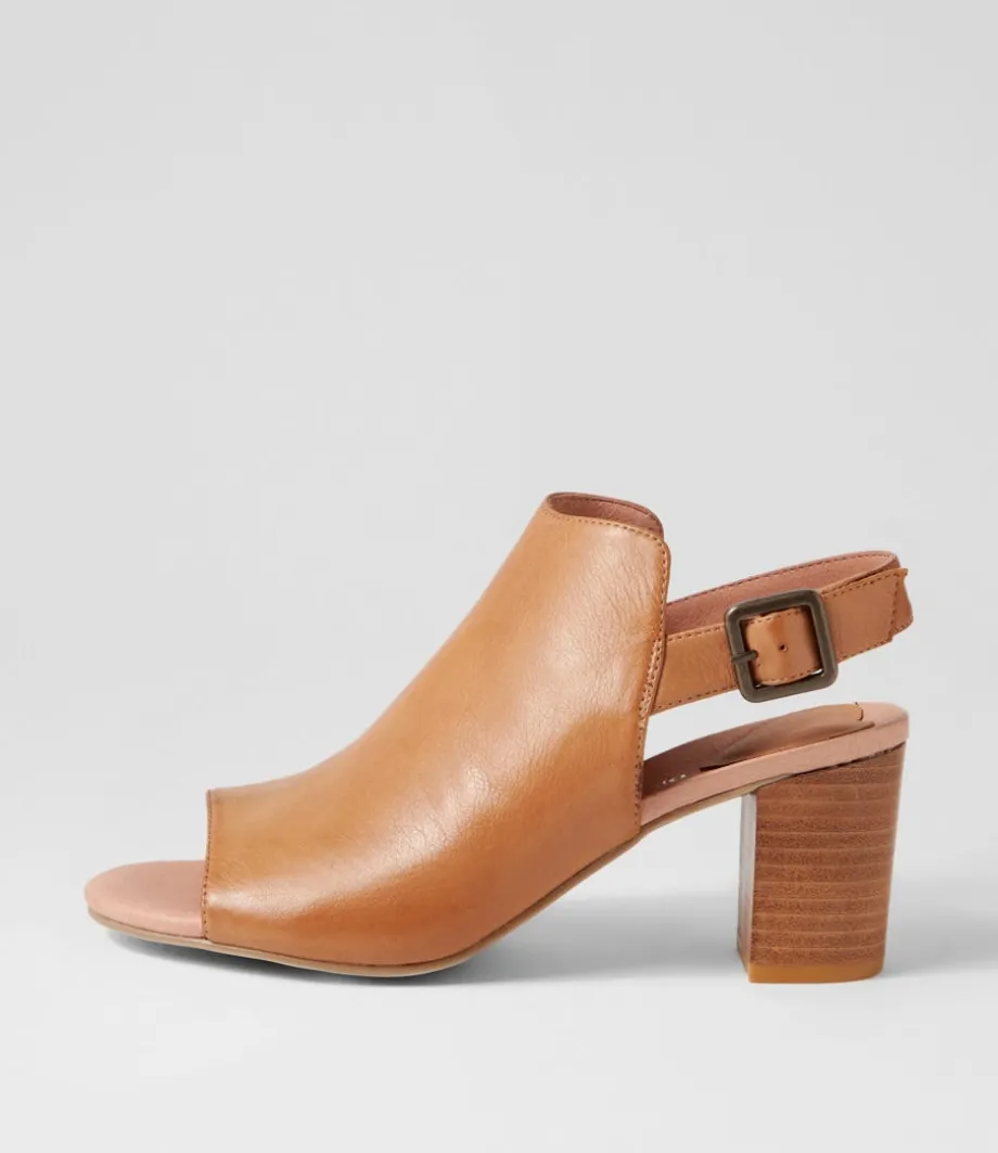 Sauda Tan Leather Sandals