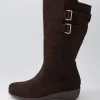Sawyer Xf Choc Tumble Nubuck Knee High Boots