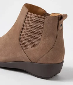 Shanghai Xf Taupe Tumble Nubuck Chelsea Boots