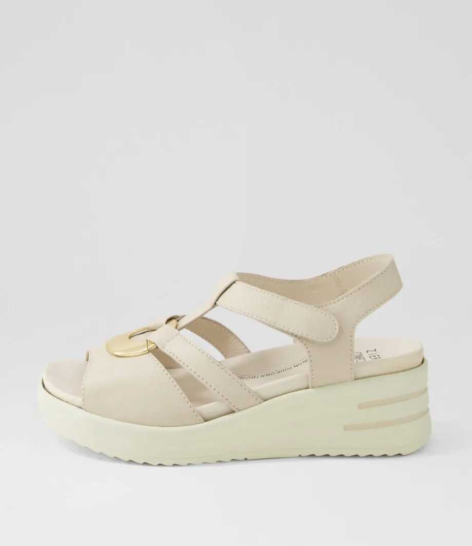 Sharrell Xw Almond Leather Sandals