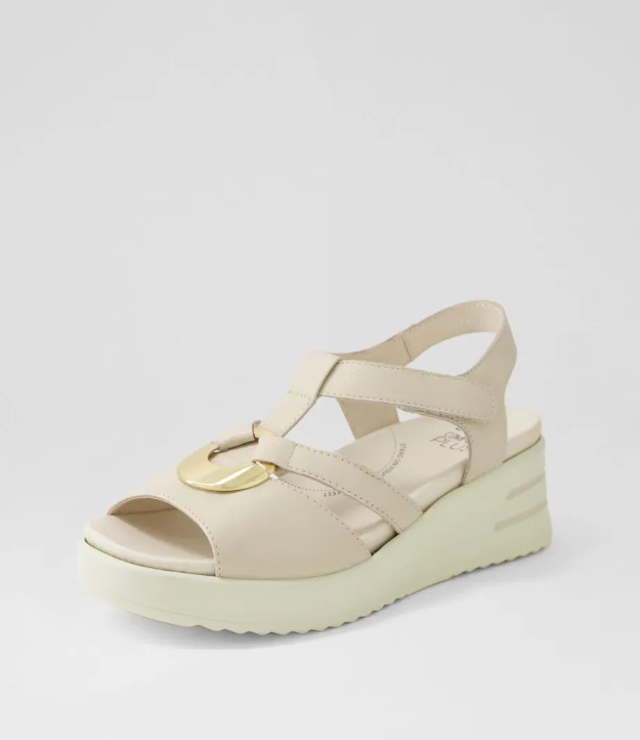 Sharrell Xw Almond Leather Sandals