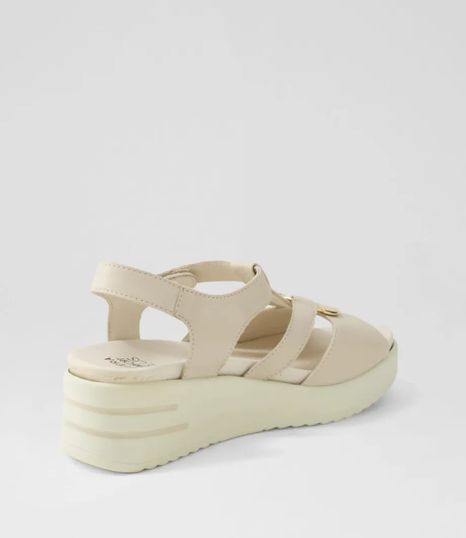 Sharrell Xw Almond Leather Sandals