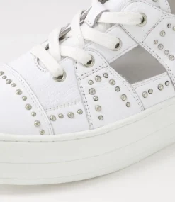 Shedd White Leather Sneakers