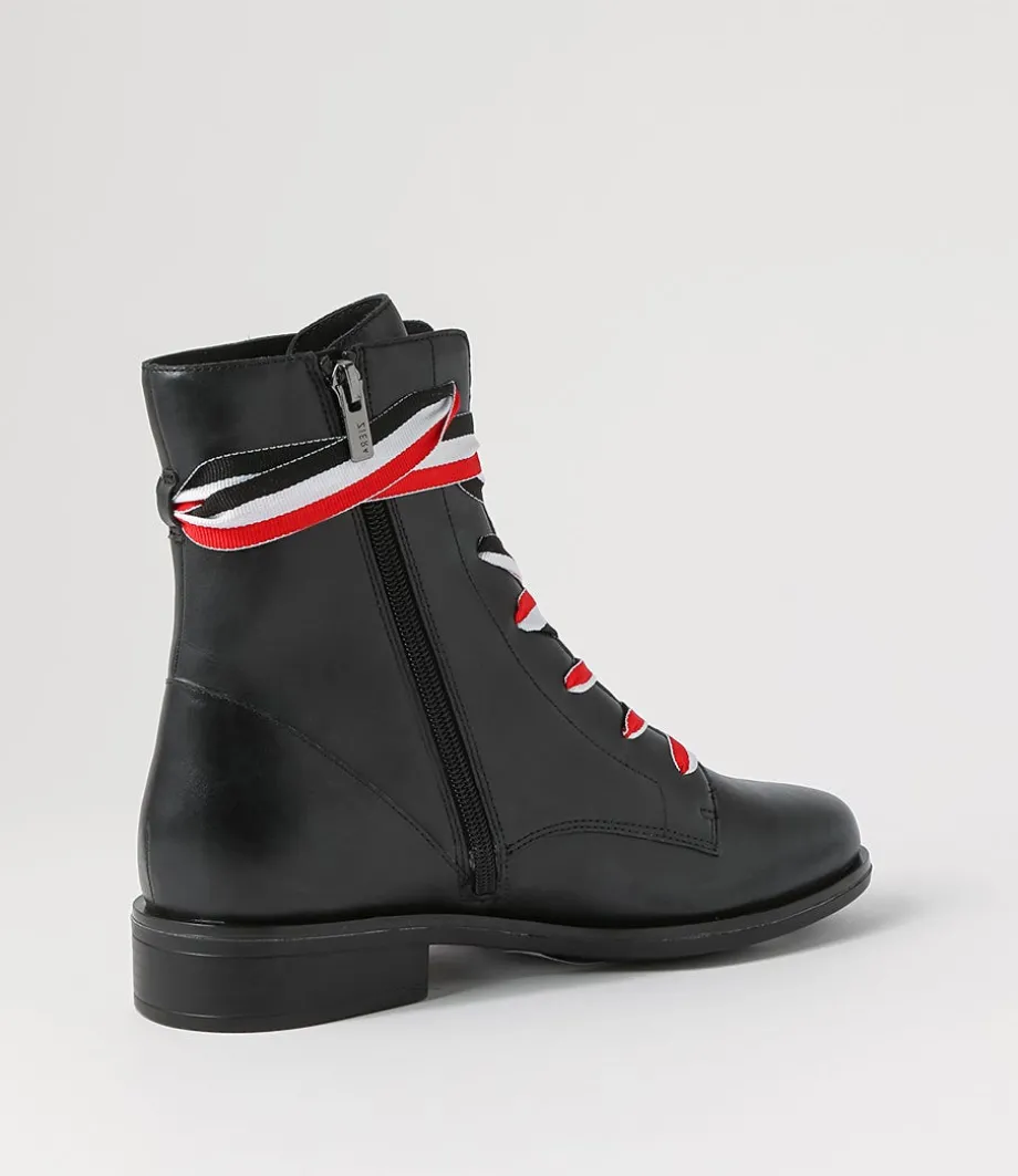 Sherril Xf Black Leather Ankle Boots