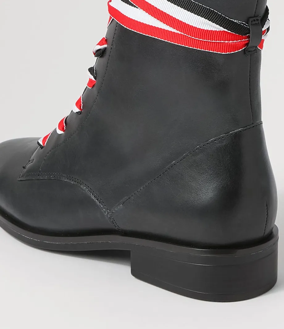 Sherril Xf Black Leather Ankle Boots