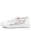 Shovo Xf White Wrinkle Patent Sneakers
