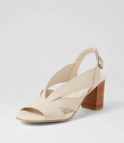 Simmie Vanilla Leather Sandals