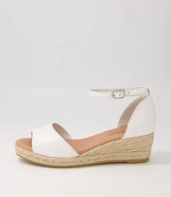Skip White Natural Rope Leather Sandals