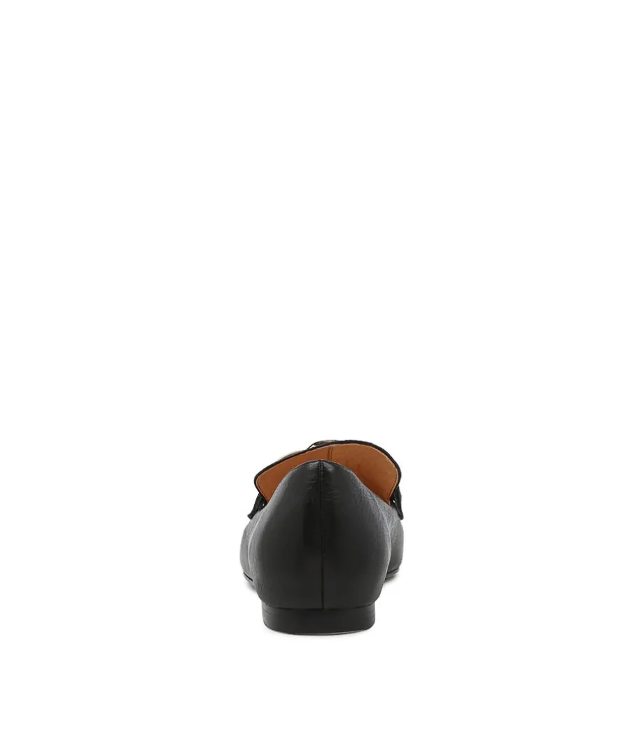 Socoro Black Leather Loafers