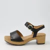 Solche Schwarz Gold Leather Sandals