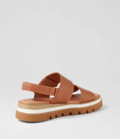 Soner Tan Leather Sandals
