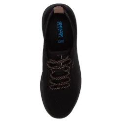 Spherica Black Fabric Sneakers