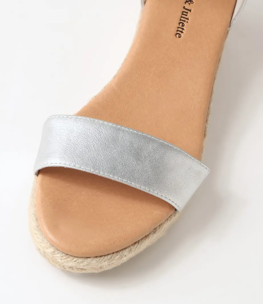 Sprout Silver Buckle Leather Sandals
