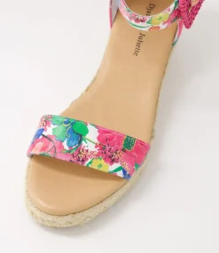 Sprout White Flowermania Leather Espadrilles