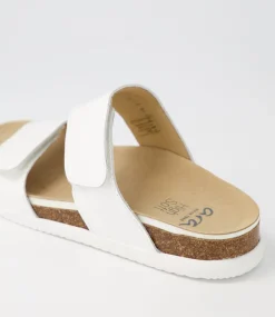 Sylt 04 White Leather Slides