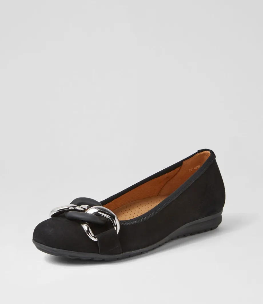 Tabita Schwarz Suede Ballet Flats