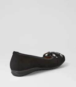 Tabita Schwarz Suede Ballet Flats