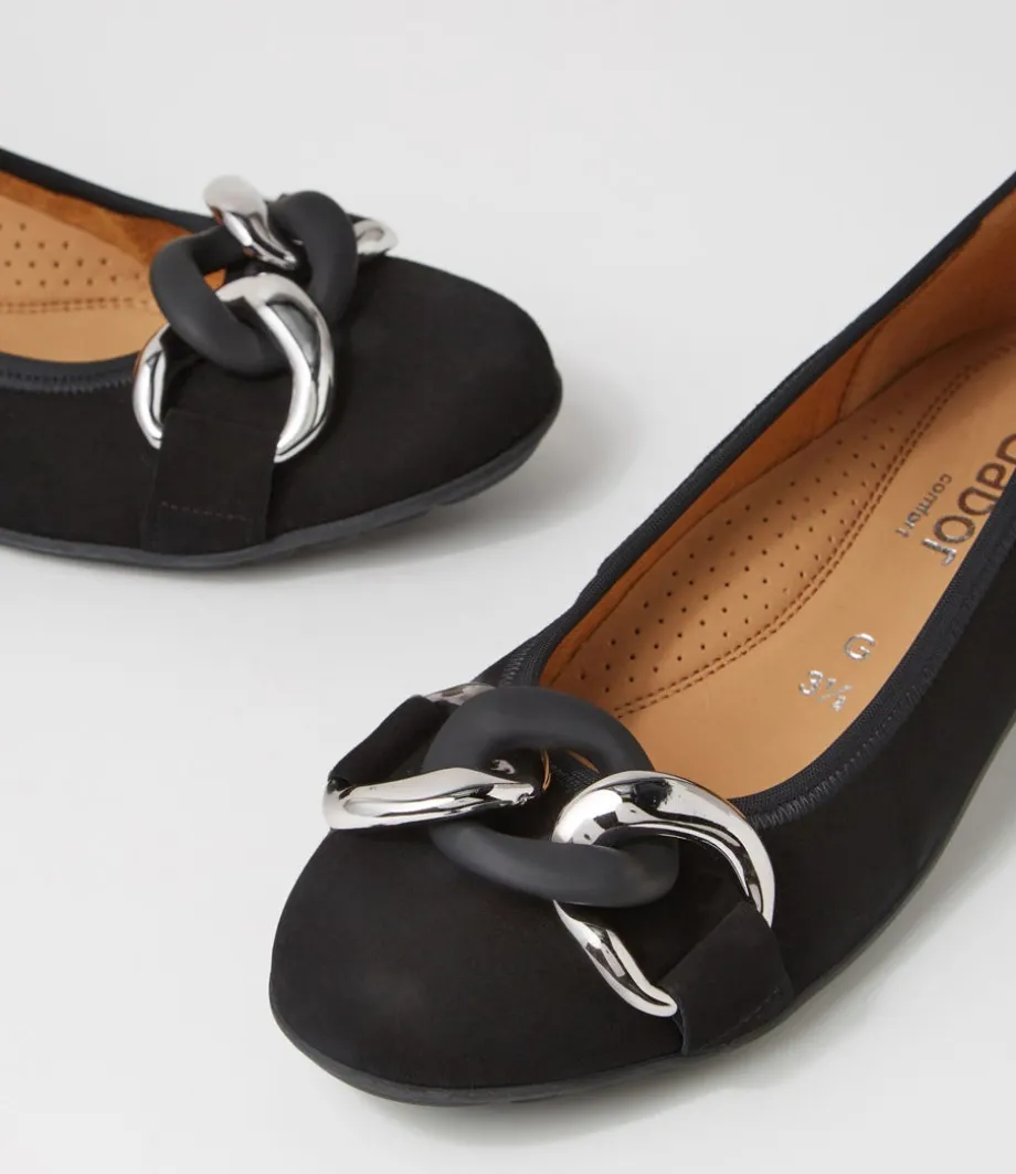Tabita Schwarz Suede Ballet Flats