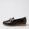 Tamest Xf Black Patent Croc Flat Shoes