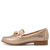 Tamya Xf Champagne Leather Loafers