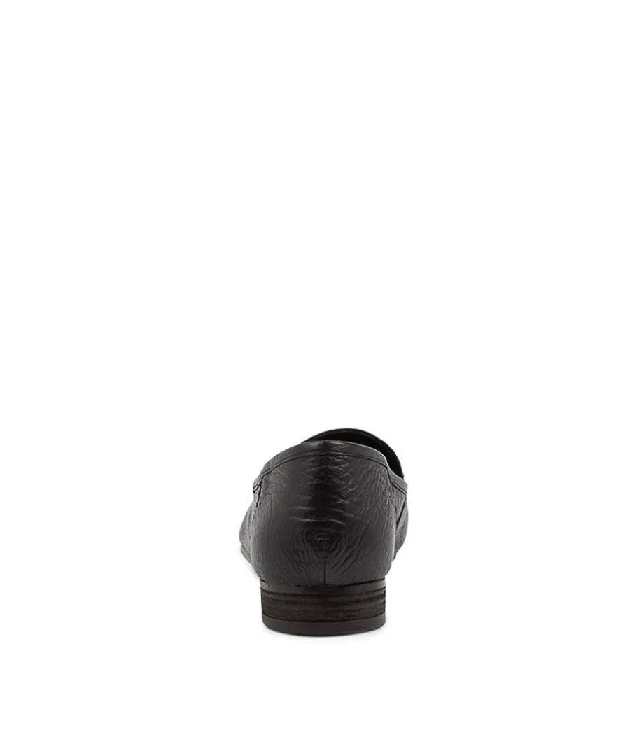 Temimie Black Leather Loafers