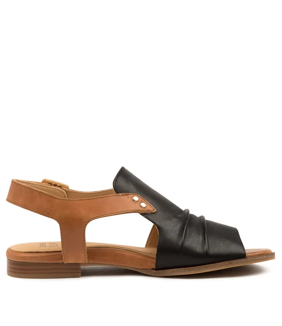 Teslah W Black-Tan Leathe