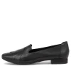 Tilony Black Leather Loafers